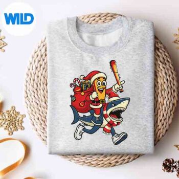 TungTungSahurRidingTralalaXmasItalianBrainrotsweater