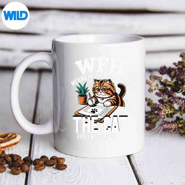 Wfh Means Work From Hook The Cat Signs My Timesheet SVG PNG Cut File