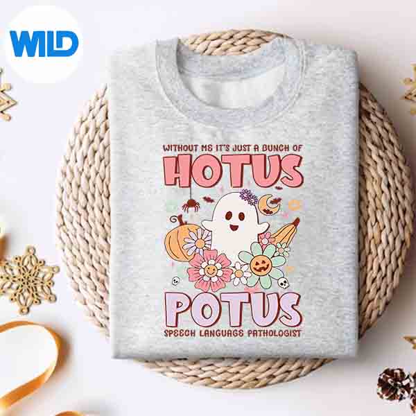 Alternative view of Without Me Its Just A Bunch Of Hotus Potus Slp Halloween Silhouette SVG PNG