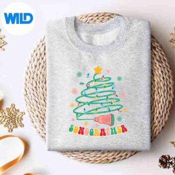 Xmas Vibes Sonographer Tech Christmas Cut File 4 XmasVibesSonographerTechChristmassweater