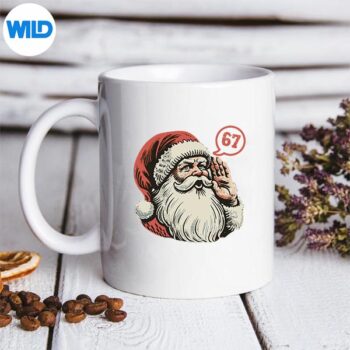 67ChristmasSixSevenMemeBrainrotSantaClausmug