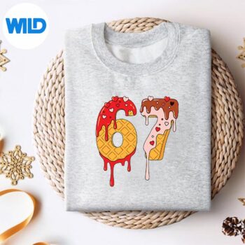 67 Ice Cream Drip Meme Six Seven Valentine Days Digital Design 4 67IceCreamDripMemeSixSevenValentineDayssweater
