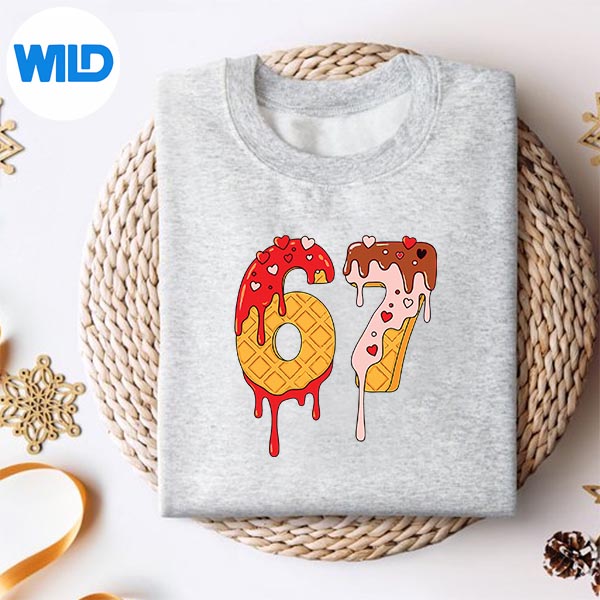 67 Ice Cream Drip Meme Six Seven Valentine Days Digital Design 2 67 Ice Cream Drip Meme Six Seven Valentine Days Digital Design - Image 2