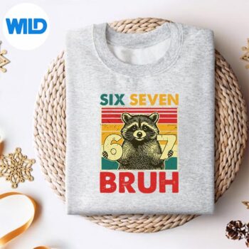 67Meme67NumbersRaccoonSixSevenBruhsweater