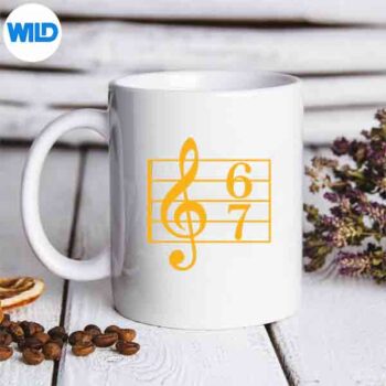 67MusicMemeSlangSixSevenMusicTeacherSchoolChoirmug