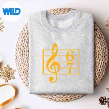 67MusicMemeSlangSixSevenMusicTeacherSchoolChoirsweater