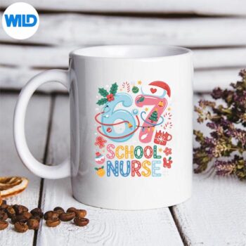 67SchoolNurseChristmasXmasMemeHolidaymug