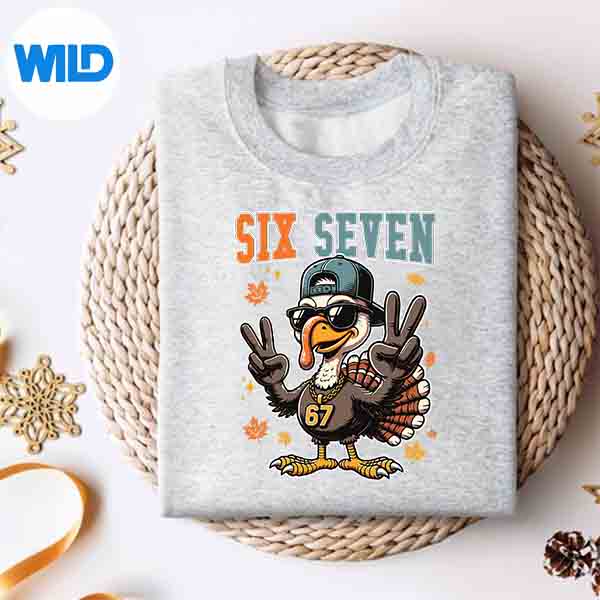 67 Thanksgiving Turkey Thanksgiving Six Seven Design for Cricut 2 67 Thanksgiving Turkey Thanksgiving Six Seven Design for Cricut - Image 2