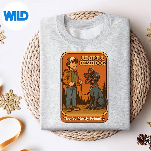 Adopt A Demodog Retro Poster Stranger Things SVG PNG Cut File 2 Adopt A Demodog Retro Poster Stranger Things SVG PNG Cut File - Image 2