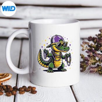 AligatorCrocodilesMardiGrasCostumeMardiGrasmug