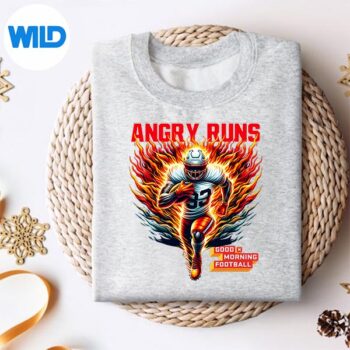 AngryRunsGoodMorningFootballSportLoverVintagesweater