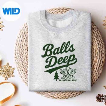 BallsDeepInChristmasSpiritAdultChristmassweater