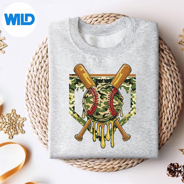 Baseball Drip For Ice Cream Dripping Baseball Camo PNG SVG for Cricut 2 Baseball Drip For Ice Cream Dripping Baseball Camo PNG SVG for Cricut - Image 2