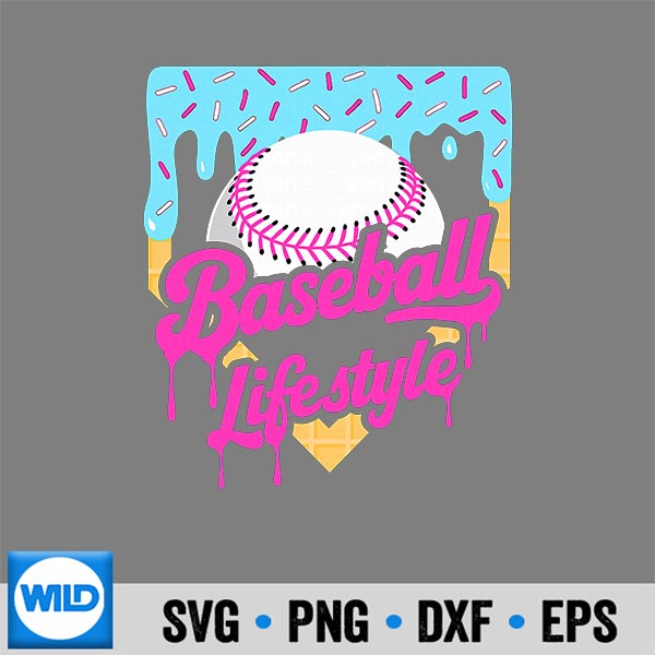 Baseball Life Lifestyle Home Plate Ice Cream Drip Silhouette SVG PNG Cut File 6 BaseballLifeLifestyleHomePlateIceCreamDrip