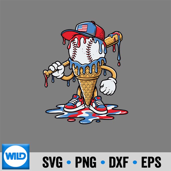 BaseballLifestyle101SportDripIceCreamYouthGirls