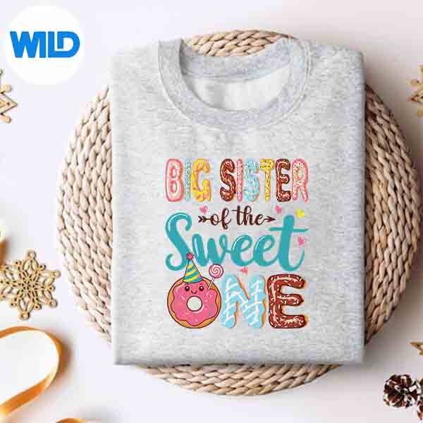 Big Sister Of The Sweet One 1st Girl Donut Party Silhouette SVG PNG 2 Big Sister Of The Sweet One 1st Girl Donut Party Silhouette SVG PNG - Image 2