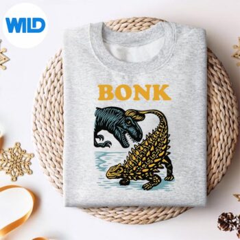BonkDinosaurPrehistoricHumorVintagesweater
