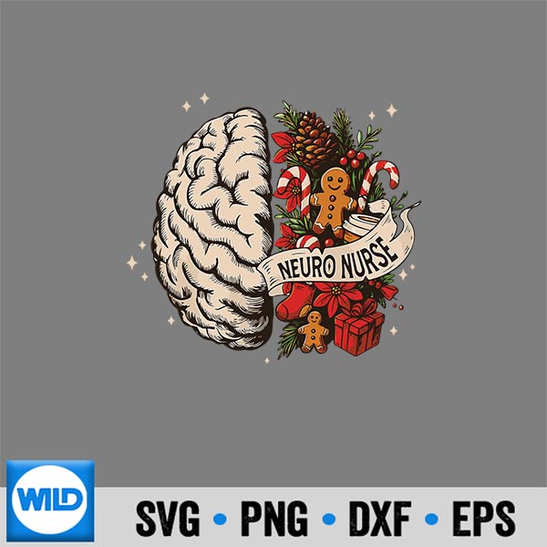 BrainAnatomyNeuroNurseChristmasNeuroscienceXmas