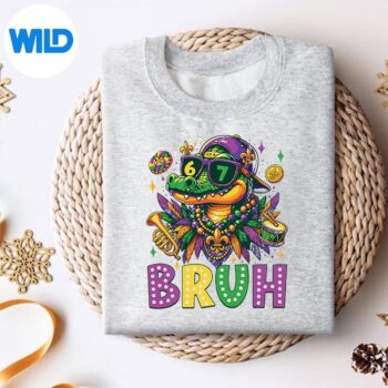BruhAlligatorMardigatorMardiGrasSixSevensweater