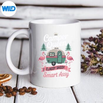 CamperQueenClassySassySmartGirlsCampingmug