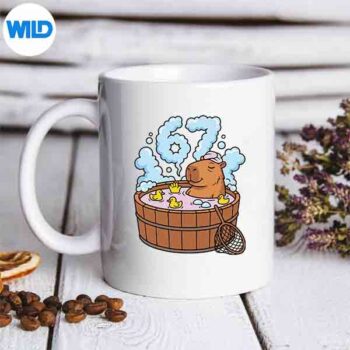 Capybara Bath Tub 67 Relaxed Meme Animal PNG SVG for Cricut 5 CapybaraBathTub67RelaxedMemeAnimalmug