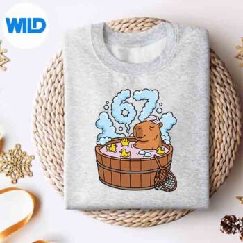 Capybara Bath Tub 67 Relaxed Meme Animal PNG SVG for Cricut 4 CapybaraBathTub67RelaxedMemeAnimalsweater