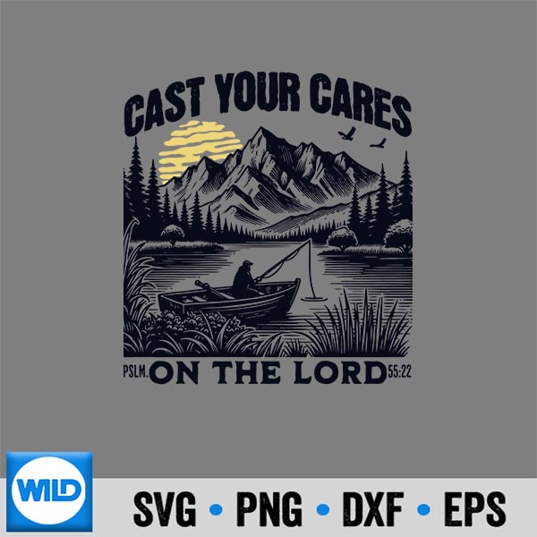 CastYourCaresOnTheLordChristianFisherman