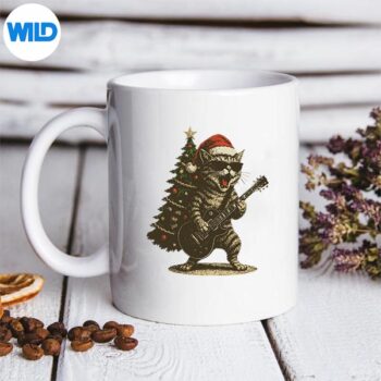 Christmas Cat Playing Guitar Rock And Roll Star Cat Digital Download 5 ChristmasCatPlayingGuitarRockAndRollStarCatmug