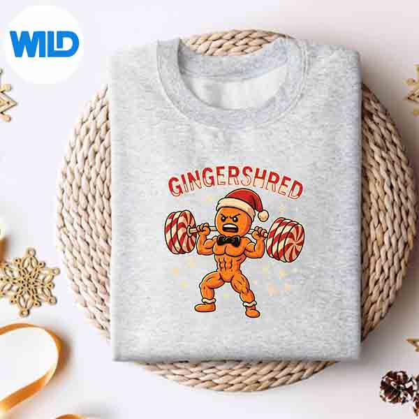 Christmas Gym Gingerbread Gingershred Xmas Workout Cut File 2 Christmas Gym Gingerbread Gingershred Xmas Workout Cut File - Image 2