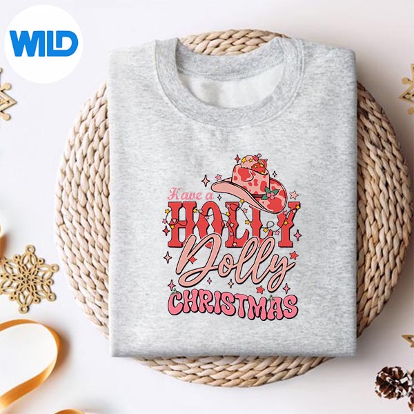 Christmas Have A Holly Christmas Jolly Cowgirl Xmas Digital Download 2 Christmas Have A Holly Christmas Jolly Cowgirl Xmas Digital Download - Image 2