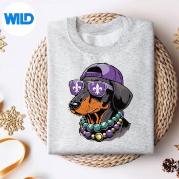 Cool Dachshund Mardi Gras Dog Lover Sunglasses Carnival SVG PNG Cut File 4 CoolDachshundMardiGrasDogLoverSunglassesCarnivalsweater