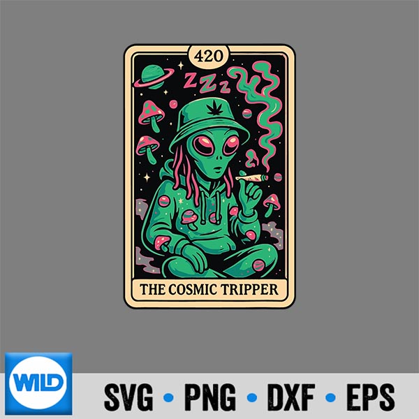 CosmicTripperAlien420StonerPsychedelicWeedSpaceVibe