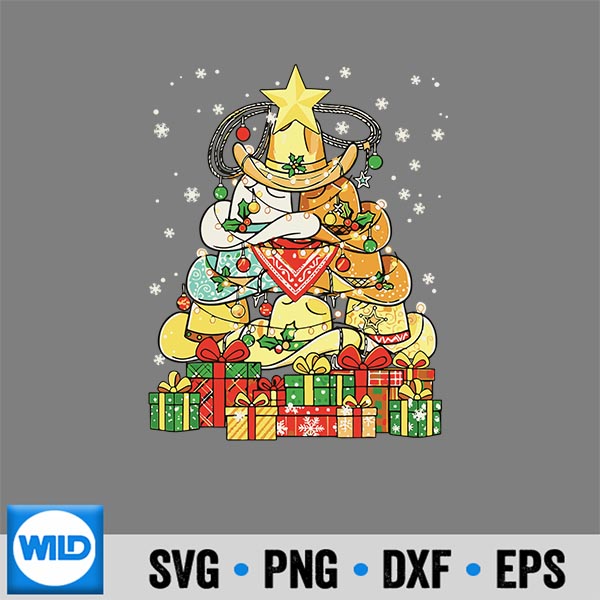 CowHatChristmasTreeWesternXmas