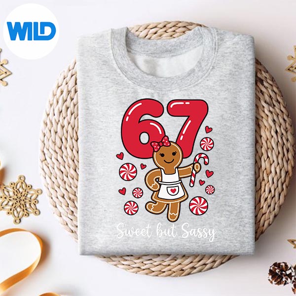 Cute Gingerbread Girl 67 Red Bubble Letters Peppermint Silhouette SVG PNG 2 Cute Gingerbread Girl 67 Red Bubble Letters Peppermint Silhouette SVG PNG - Image 2