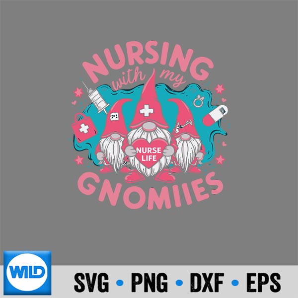 Cute Nursing With My Gnomies Gnome Nurse Life Valentines Day SVG PNG Digital Download 7 CuteNursingWithMyGnomiesGnomeNurseLifeValentinesDay