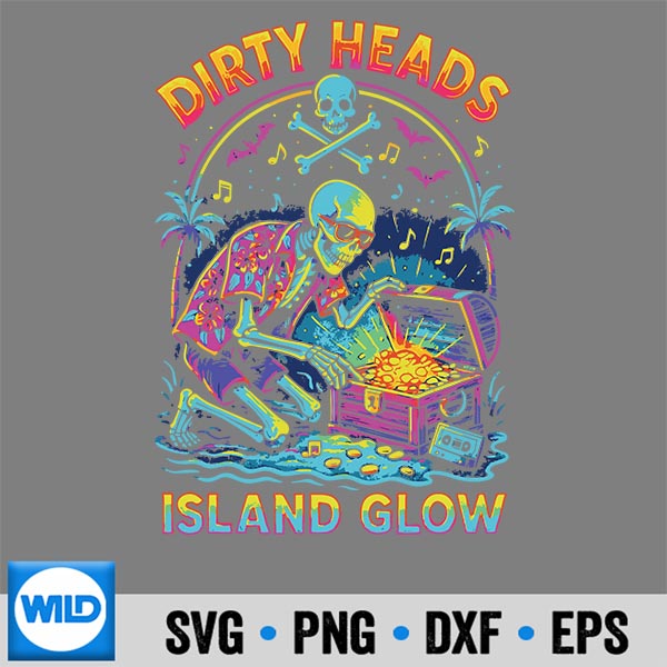 Dirty Heads Island Glow Beach Vibes Skeleton Diver SVG PNG Download 7 DirtyHeadsIslandGlowBeachVibesSkeletonDiver