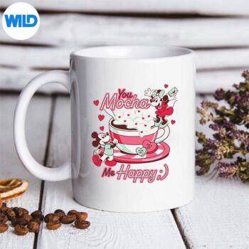 DisneyMickeyMinnieValentinesDayYouMochaMeHappymug
