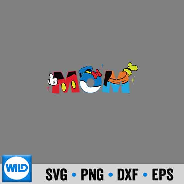 Disney Mickey Mouse And Friends Mom Mothers Day Design for Cricut