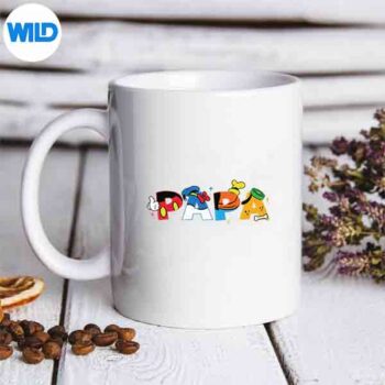 Disney Mickey Mouse And Friends Papa Fathers Day Design for Cricut 5 DisneyMickeyMouseAndFriendsPapaFathersDaymug