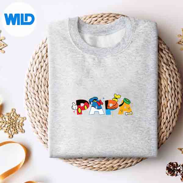 Alternative view of Disney Mickey Mouse And Friends Papa Fathers Day Design for Cricut