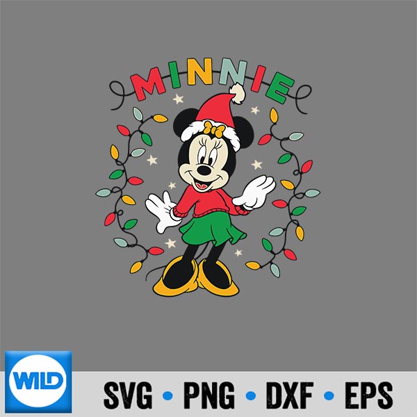 DisneyMinnieMouseMerryChristmasOrnamentsPortrait