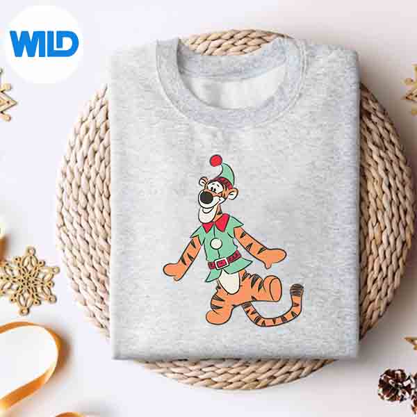 Disney Tigger Christmas Elf Winnie The Pooh Holiday Silhouette SVG PNG Cut File 2 Disney Tigger Christmas Elf Winnie The Pooh Holiday Silhouette SVG PNG Cut File - Image 2