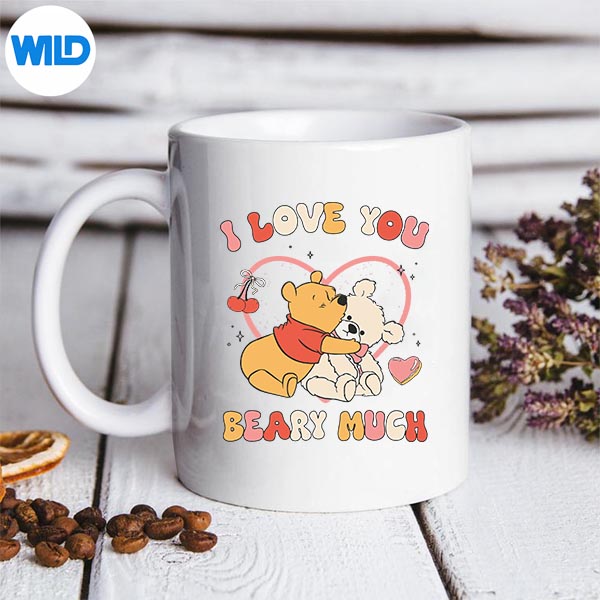 Disney Winnie The Pooh Valentines Day Love You Beary Much SVG Cut File 3 Disney Winnie The Pooh Valentines Day Love You Beary Much SVG Cut File - Image 3