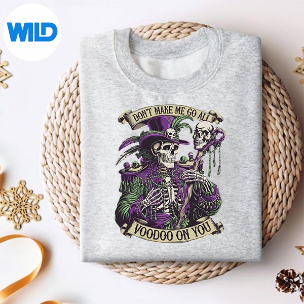Dont Make Me Go All Voodoo On You Skeleton Mardi Gras Skull SVG PNG 2 Dont Make Me Go All Voodoo On You Skeleton Mardi Gras Skull SVG PNG - Image 2
