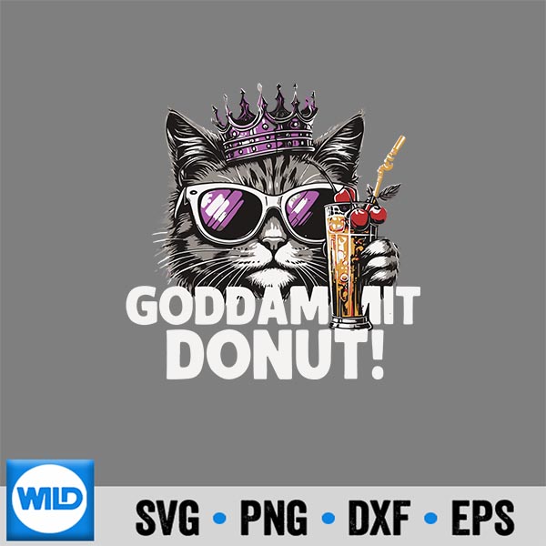 DonutPrincessCatCartoonStyle