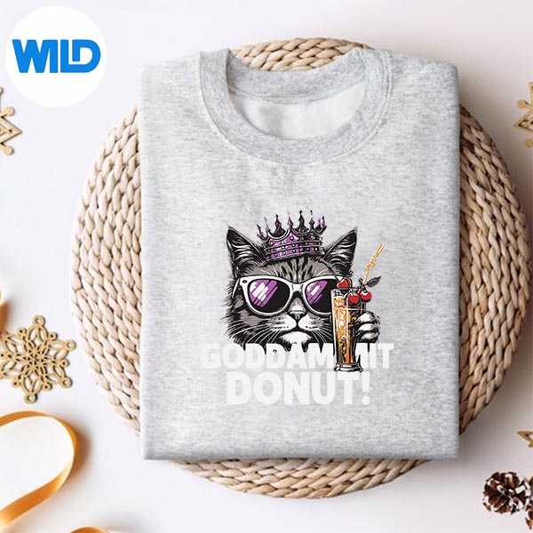Donut Princess Cat Cartoon Style SVG PNG Download 2 Donut Princess Cat Cartoon Style SVG PNG Download - Image 2