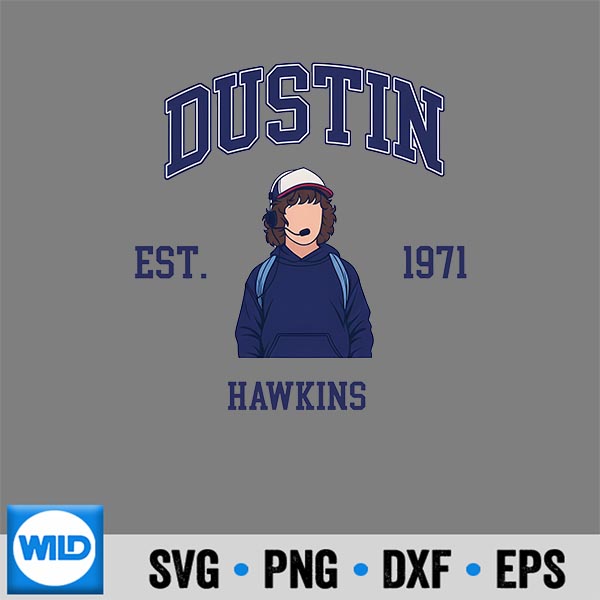 Dustin Henderson From Hawkins Est 1971 Stranger Things PNG SVG for Cricut 6 DustinHendersonFromHawkinsEst1971StrangerThings