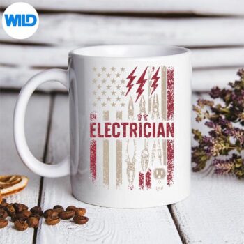 ElectricianHumorToolsPatriotismVintagemug