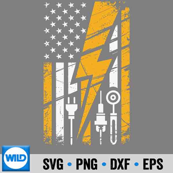 Electrician Us Flag Tools For Electricians Vintage SVG PNG Digital Download 7 ElectricianUsFlagToolsForElectriciansVintage