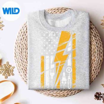 ElectricianUsFlagToolsForElectriciansVintagesweater